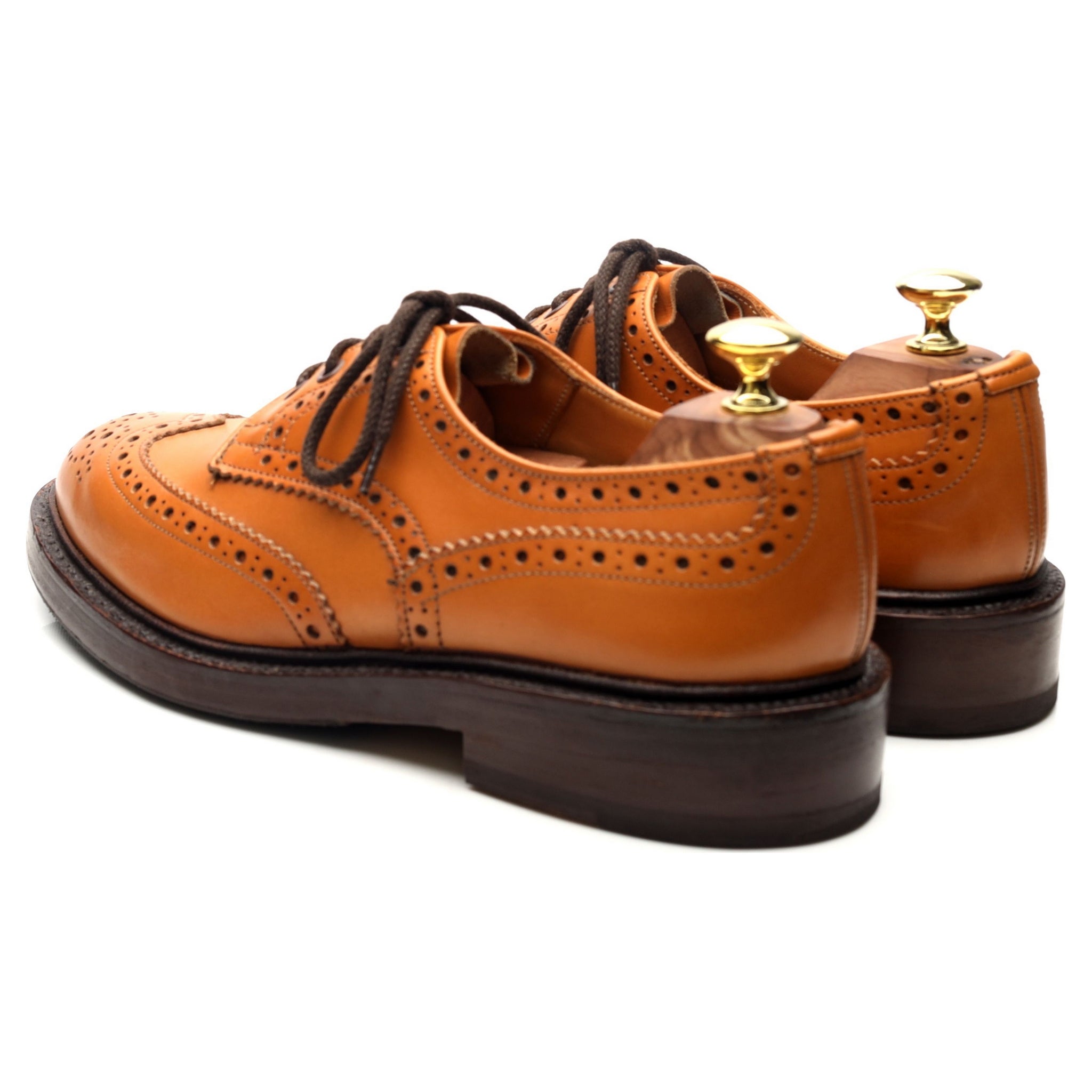 Tricker's Bourton derby cuir marron 7 UK brogue