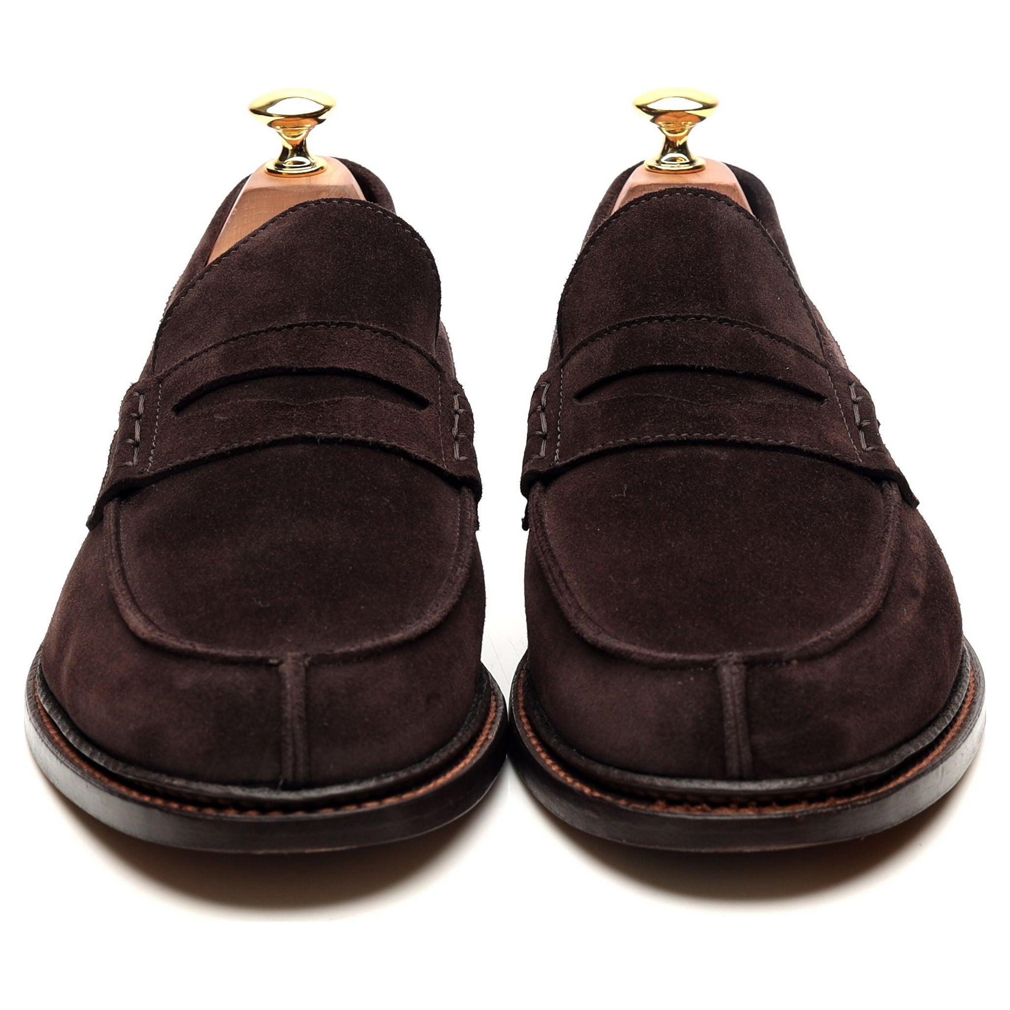 Tricker's Adam mocassin suède marron 9 penny