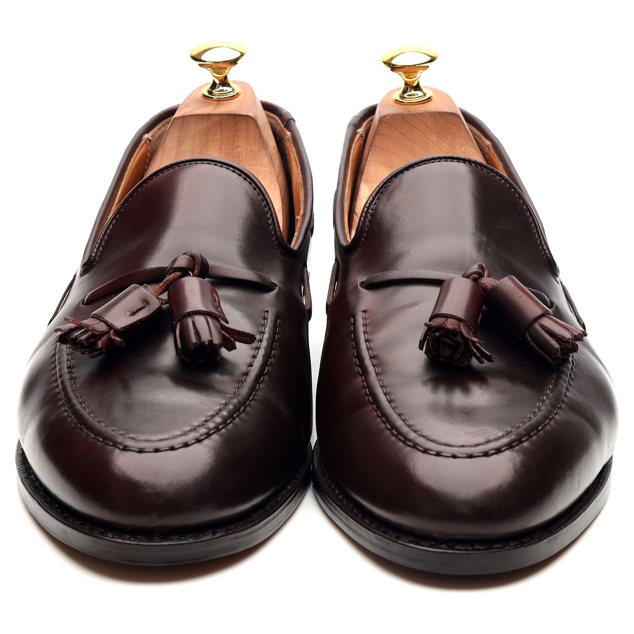 New & Lingwood mocassins cordovan bordeaux pointure UK 9,5