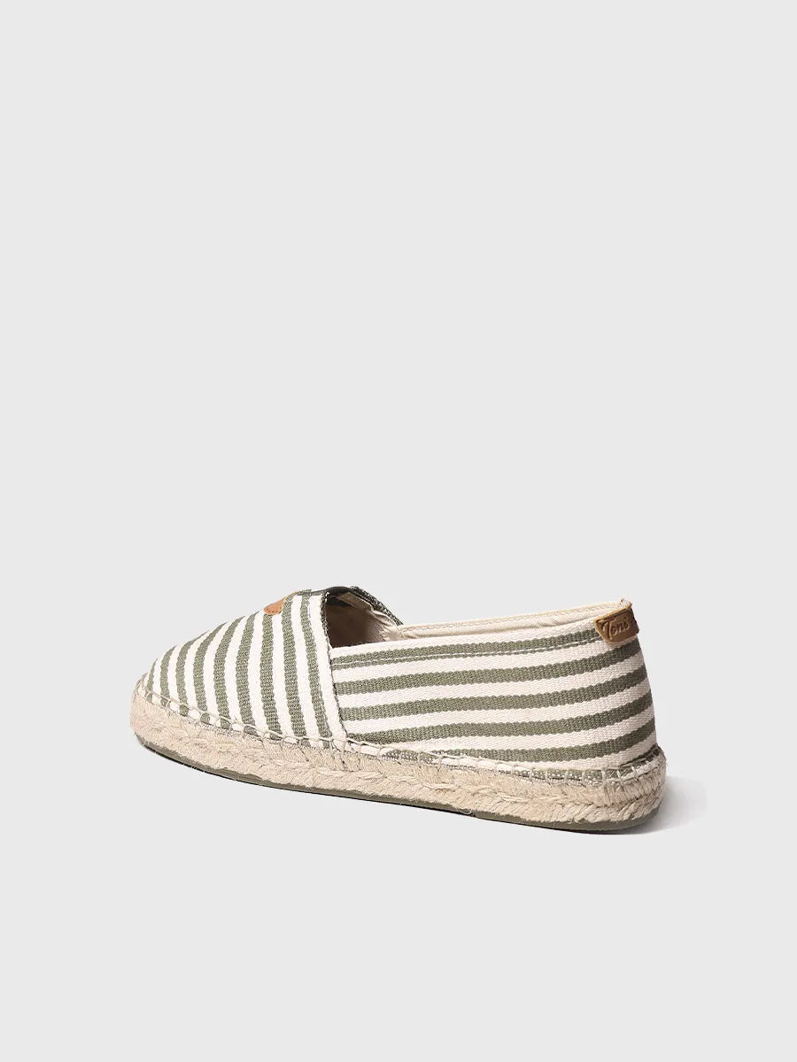 Toni Pons Blanes-DD espadrilles toile kaki vegan