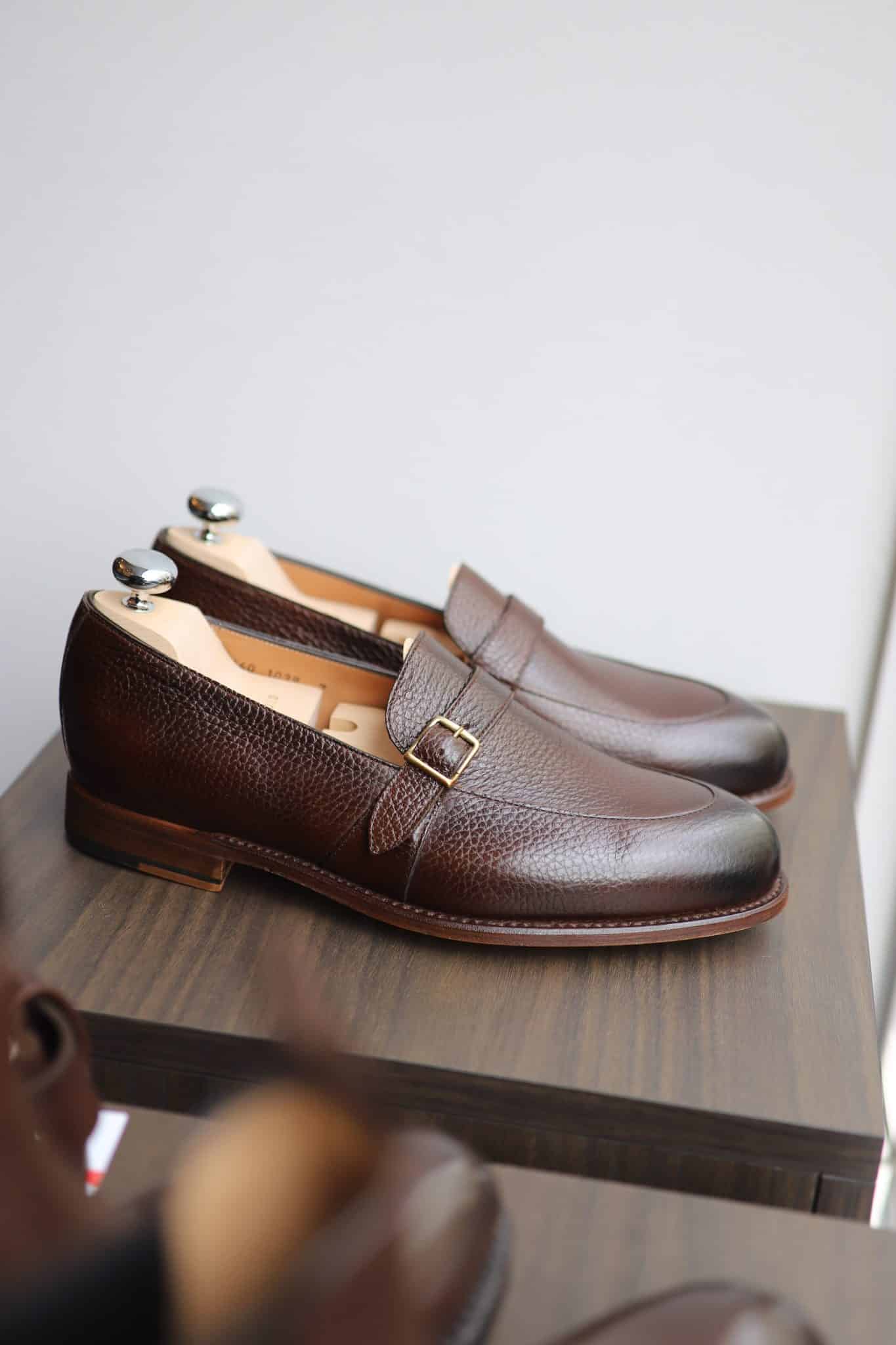 Malfroid Villalys Superleggera mocassin boucle grainé