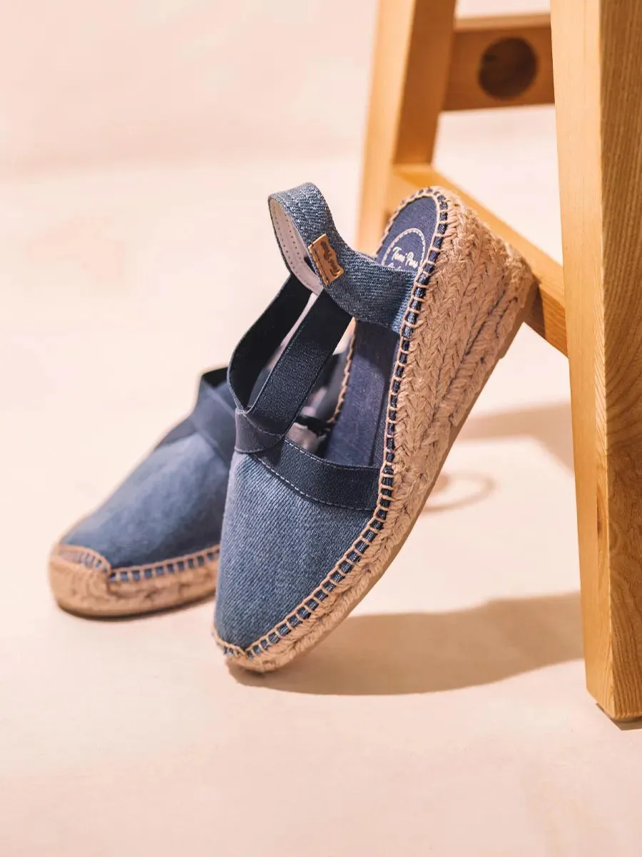 Toni Pons Ter espadrille compensée lin vegan