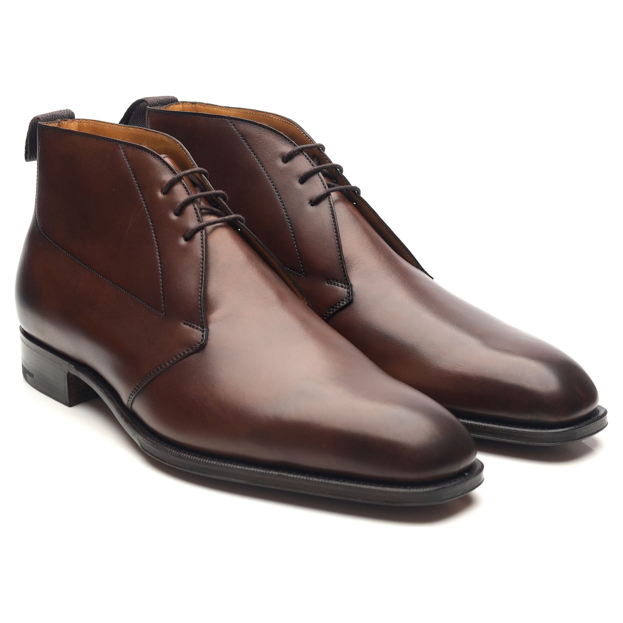 Edward Green Silverstone bottines cuir marron foncé UK 9