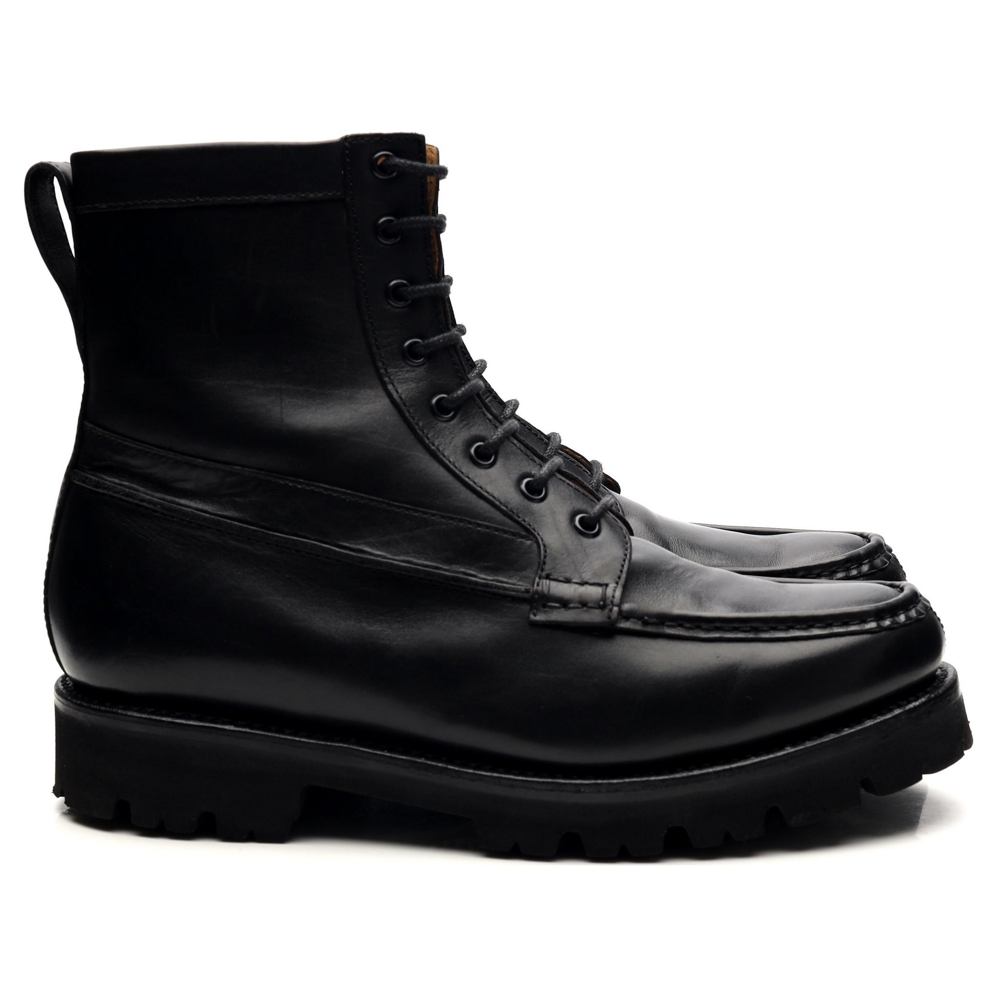 Grenson Gulliver Bottes Cuir Noir Semelle Gomme UK 6.5