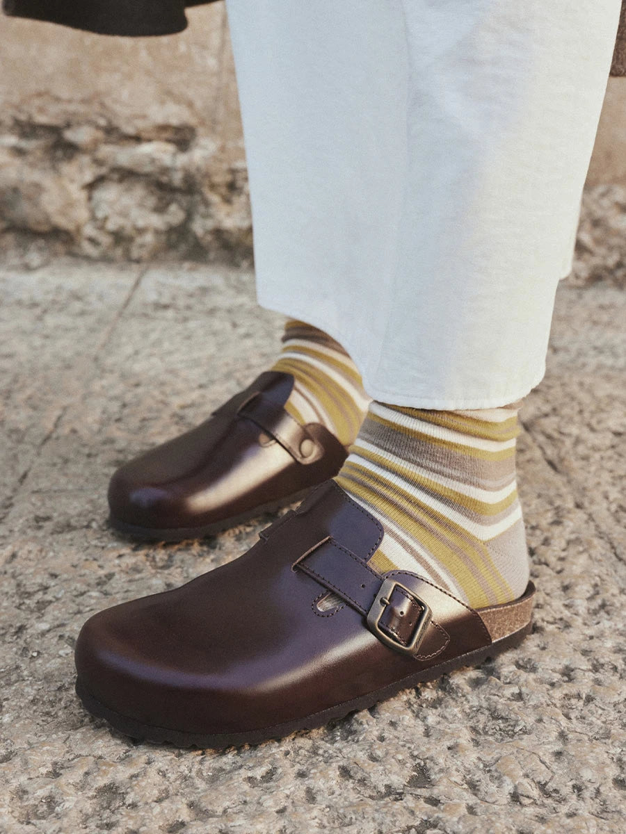 Toni Pons Quel-An chaussettes coton rayées mixtes