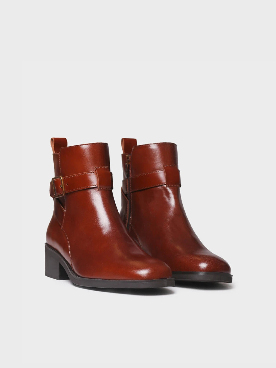 Toni Pons Toledo-P bottine cuir boucle talon 4 cm