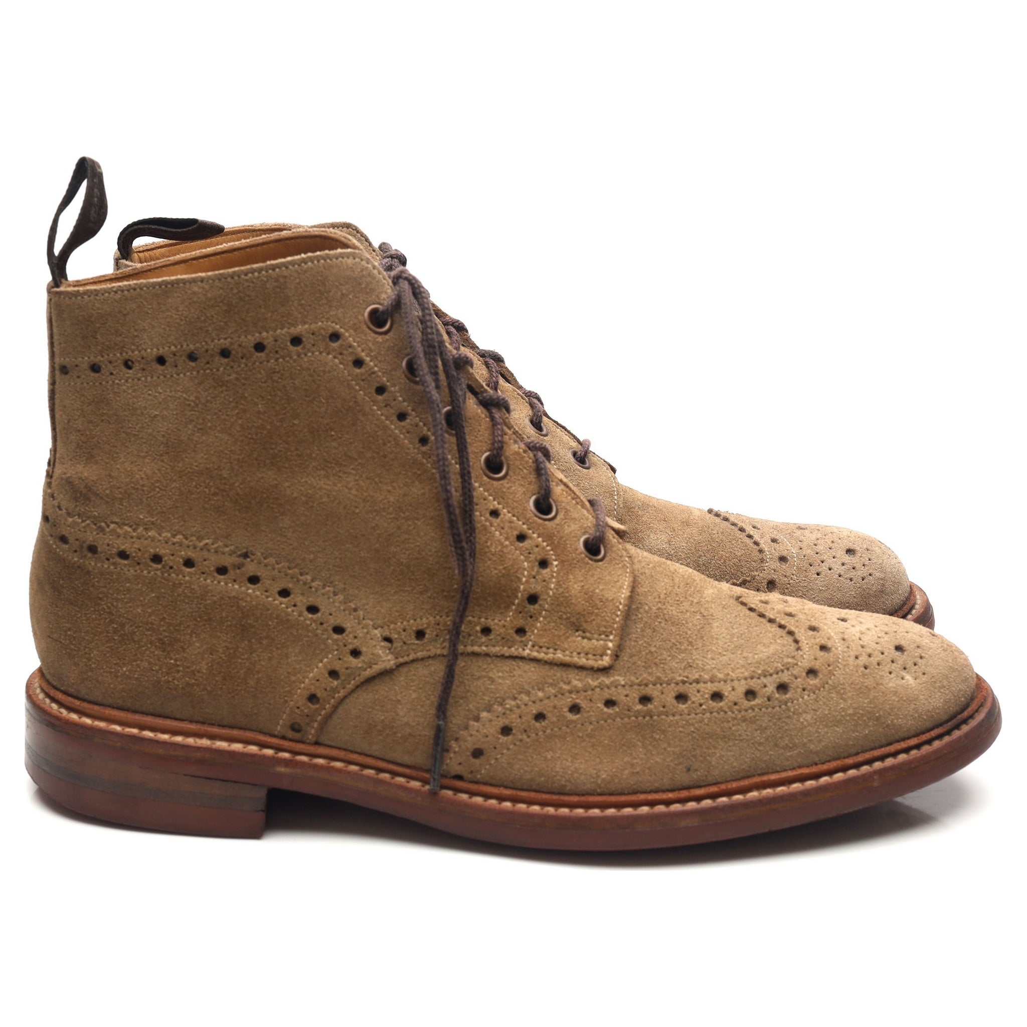 Loake 1880 Wharfdale boots brogues daim sable pointure UK 9