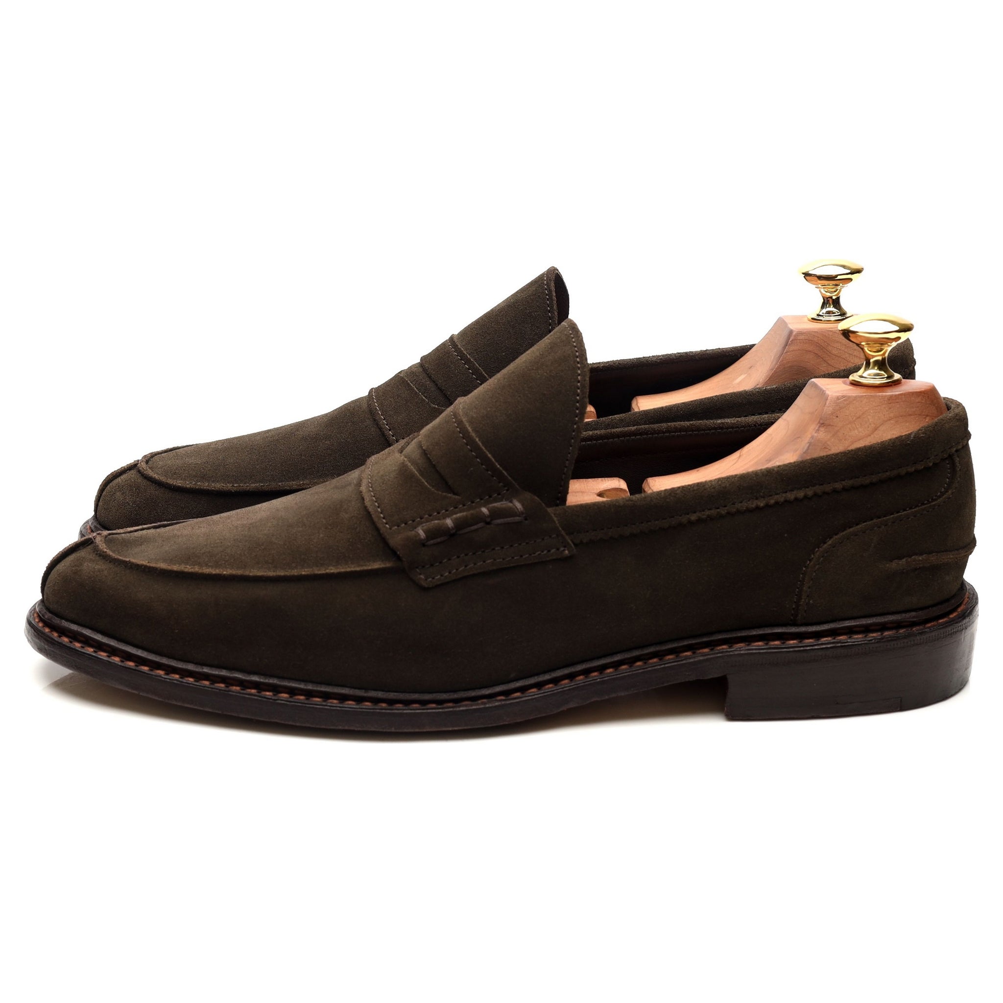 Tricker's Adam mocassins daim vert pointure 9