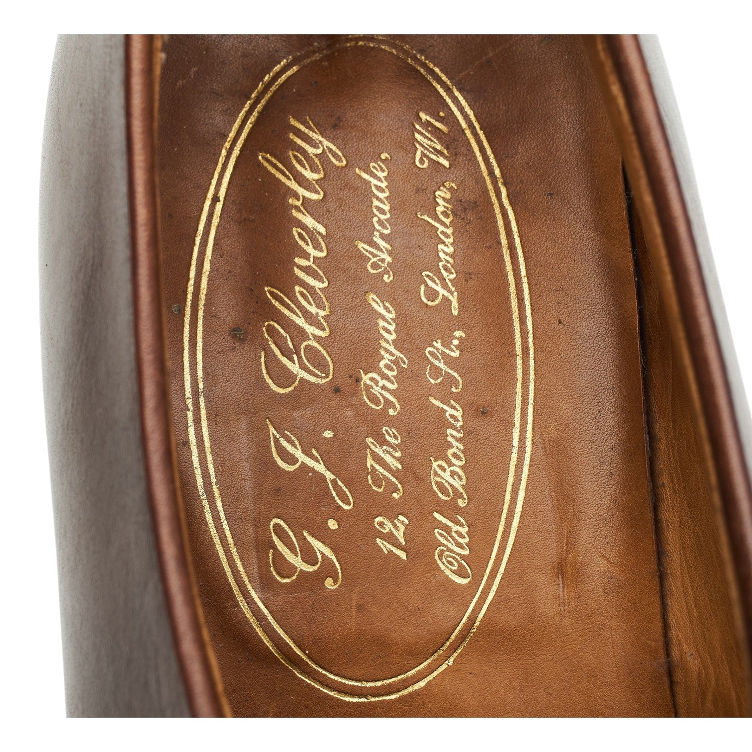 George Cleverley mocassins cuir marron UK 6.5