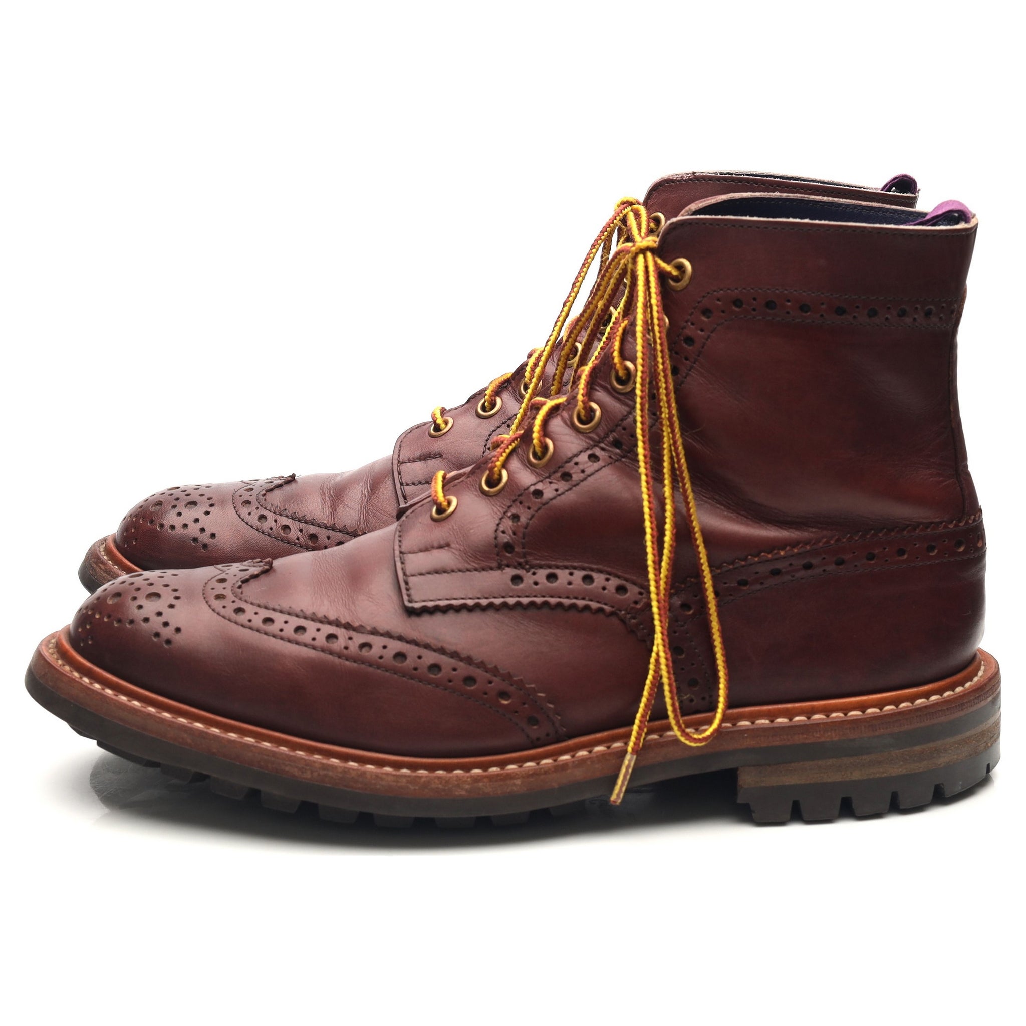 Tricker's Stow boots cuir bordeaux pointure UK 7.5
