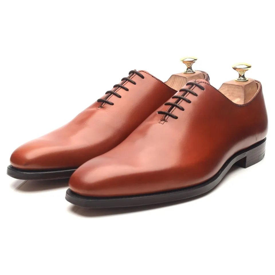 Crockett & Jones Alex derbies one-cut cuir camel UK 8.5