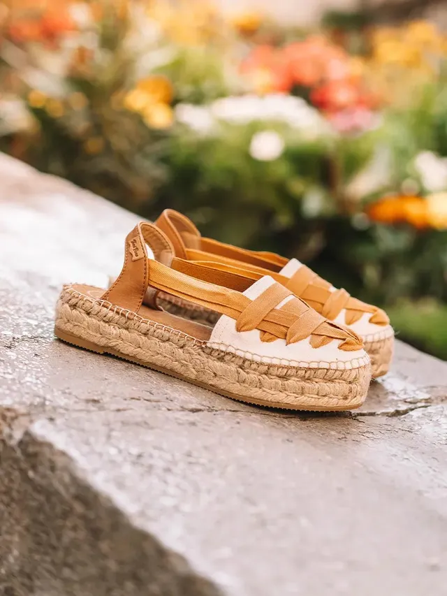 Toni Pons RIO-CU espadrilles ocre à brides croisées