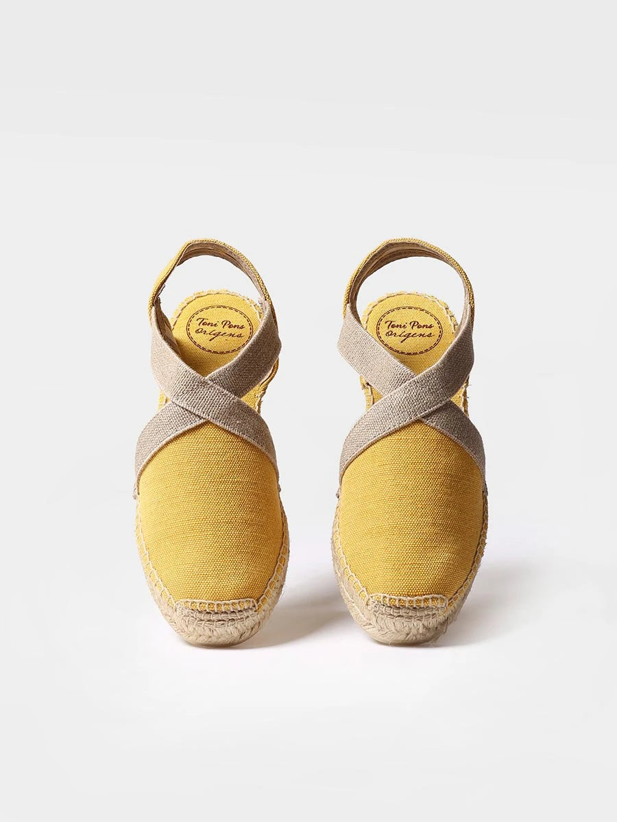 Toni Pons Verdi-V espadrille vegan toile coton plate