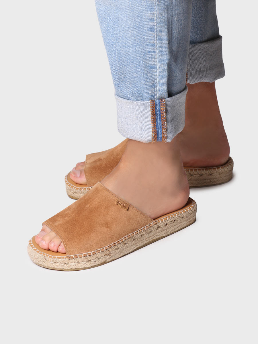 Toni Pons Bru espadrilles cuir homme ouvertes