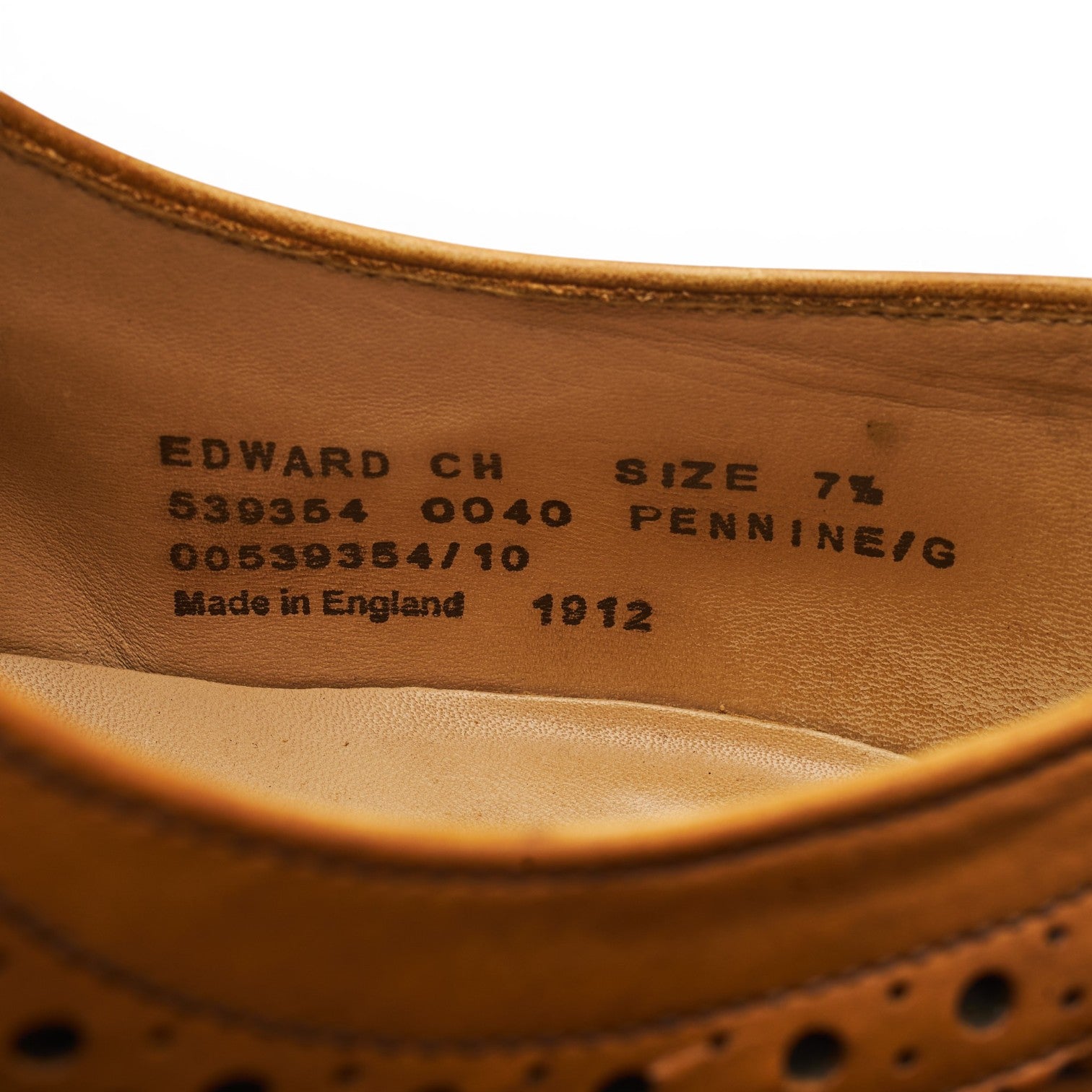 Loake 1880 Edward richelieu cuir marron UK 7.5