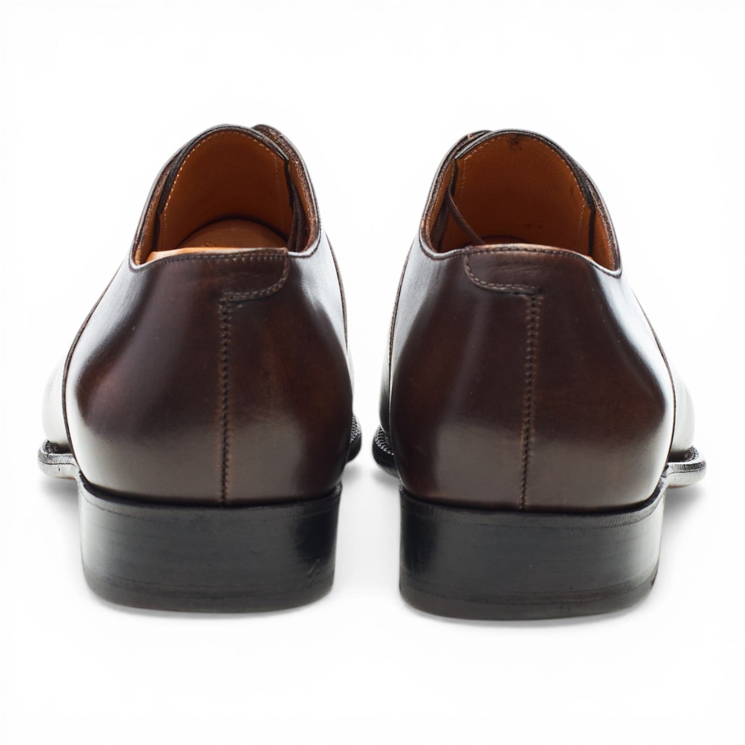 J.M. Weston 7 Oeillets richelieu cuir marron UK 7