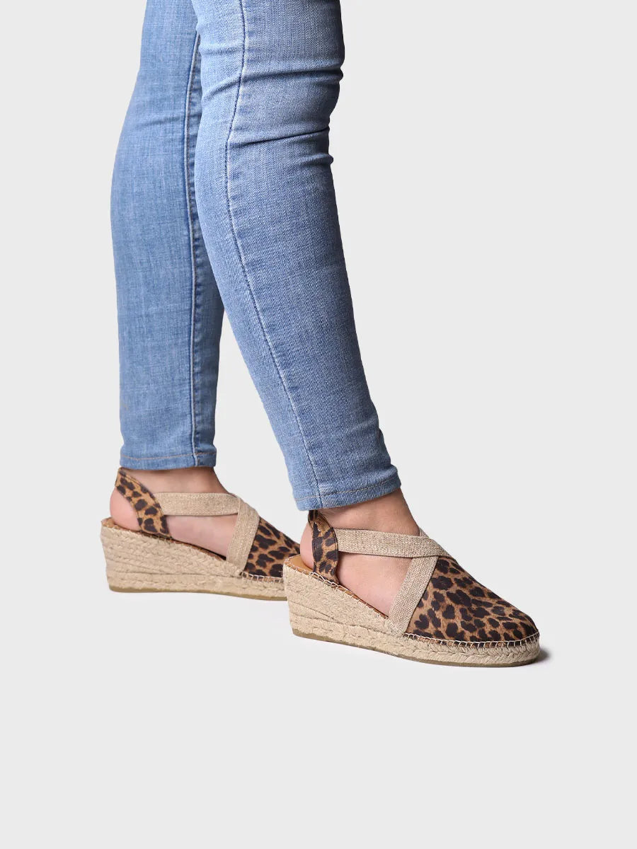 Toni Pons Tossa espadrille cuir compensée leo