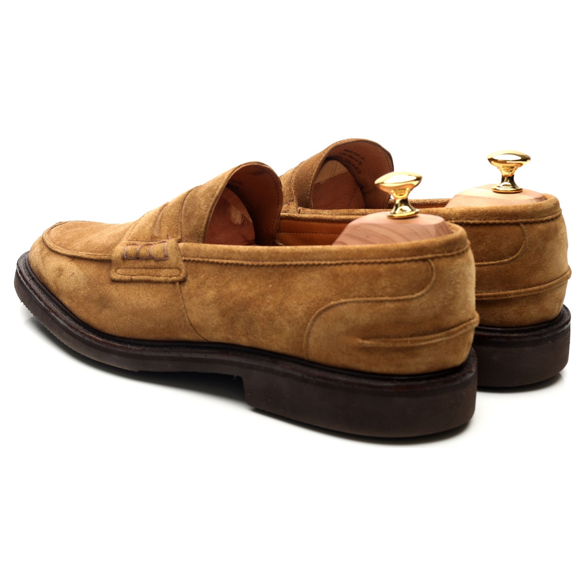 Tricker's James mocassins suède sable UK 11