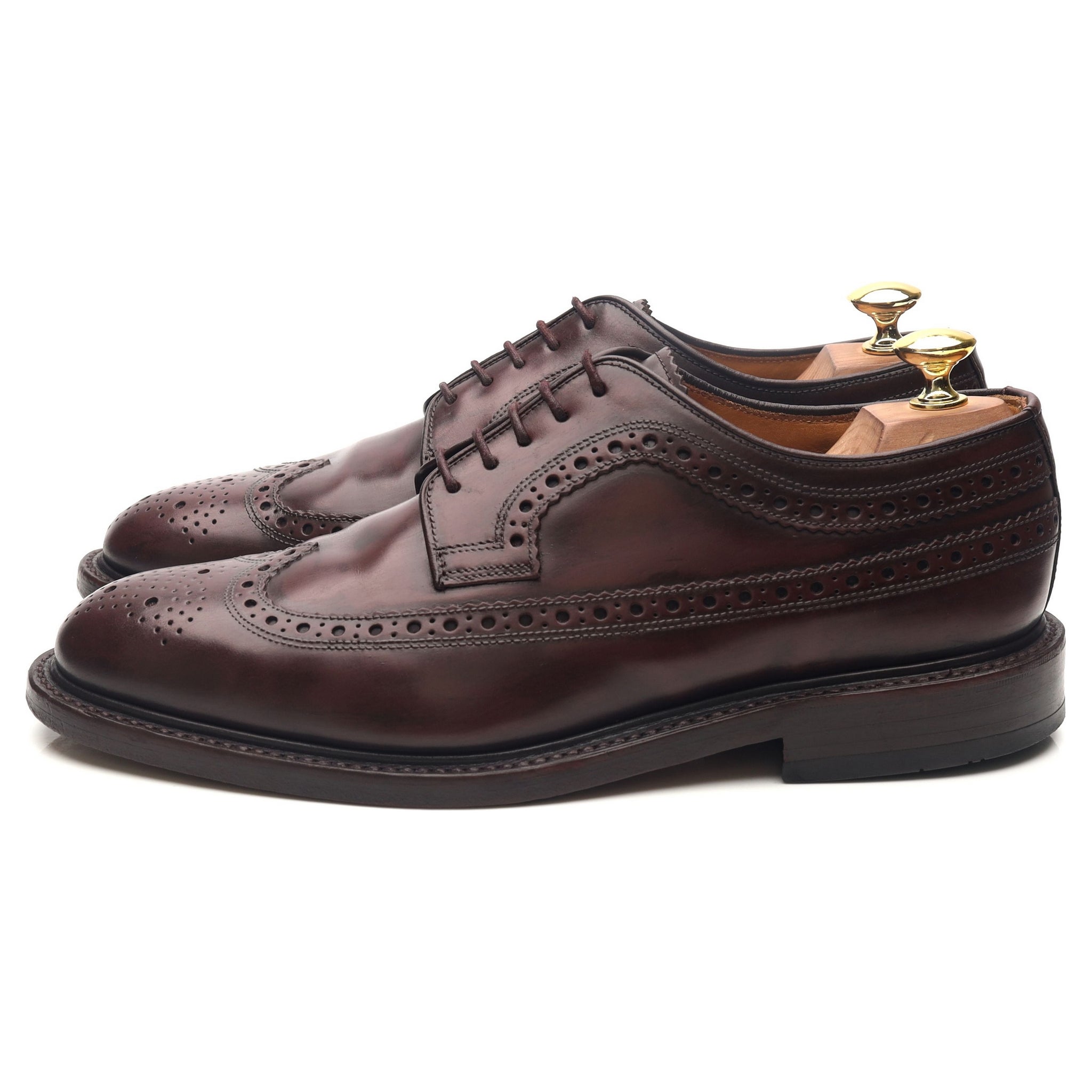 Loake Royal Brogue derby cuir bordeaux 8 poli