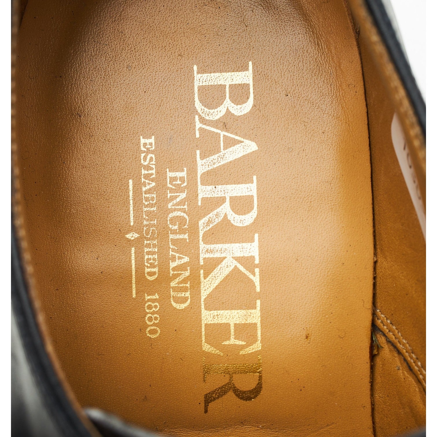 Barker Northcote monk strap cuir noir UK 7 large
