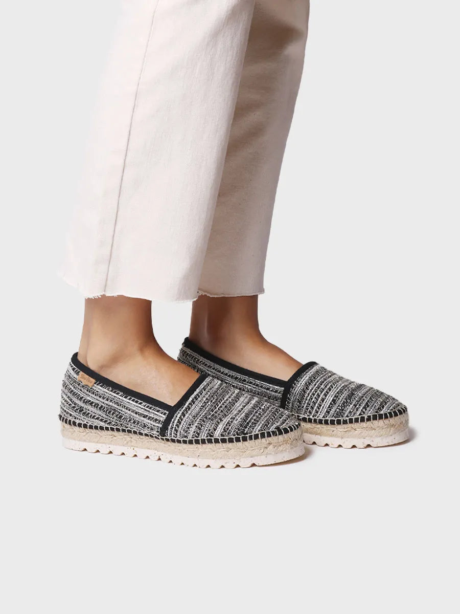 Toni Pons Alma-CL espadrille plate lurex noire