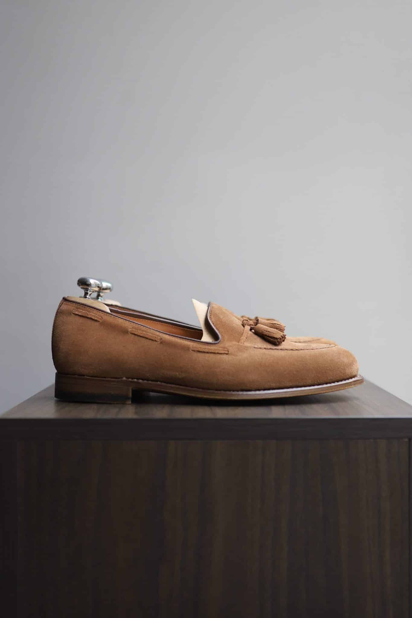 Malfroid Goodwood Superleggera mocassin pompons suède