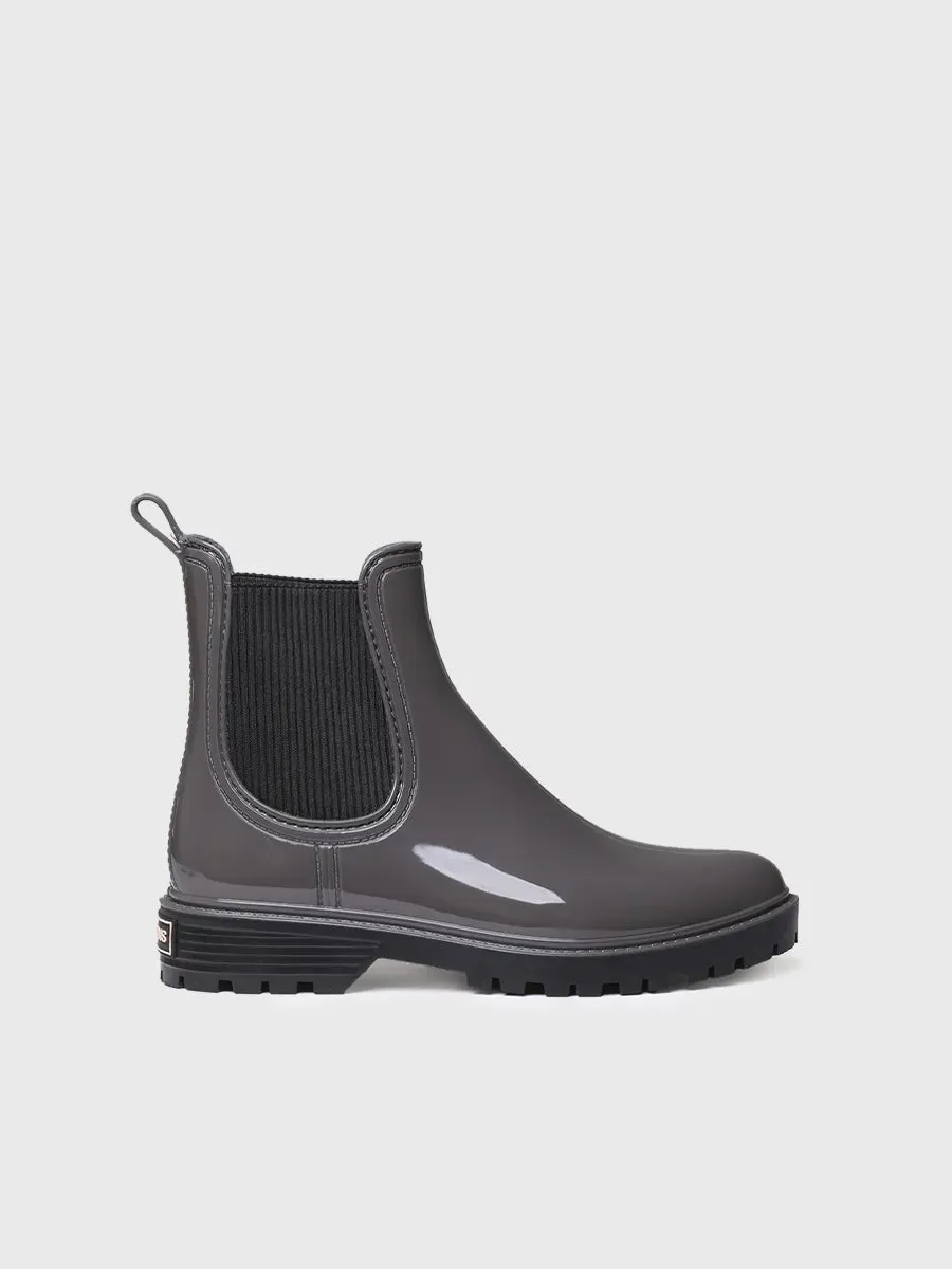 Toni Pons Cavan bottes pluie femme gris brillant