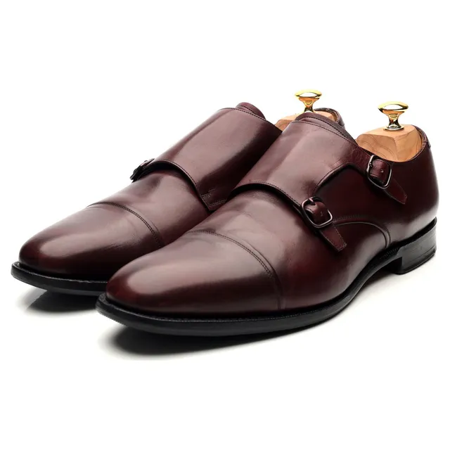 Church's Ledstone chaussures monk cuir bordeaux UK 11