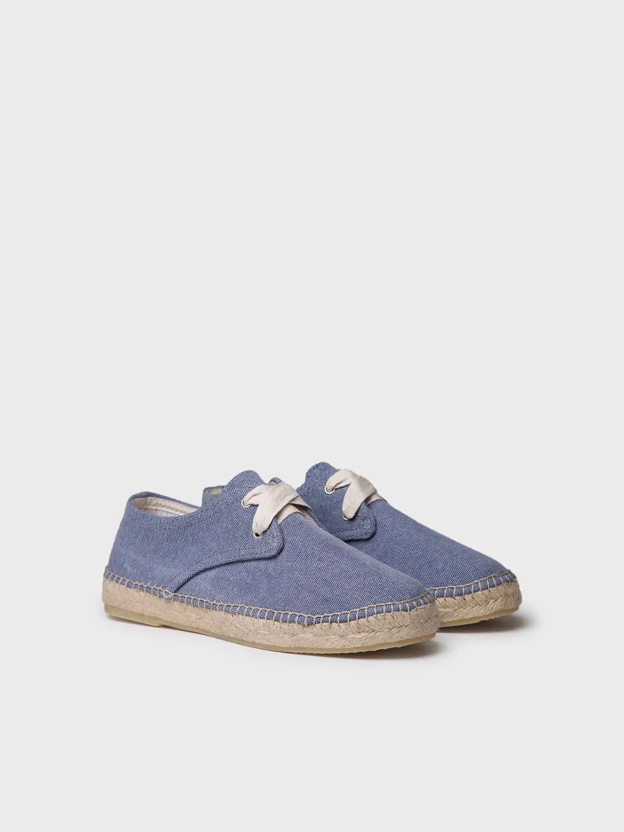 Toni Pons Abril espadrilles lacets coton bleu jean