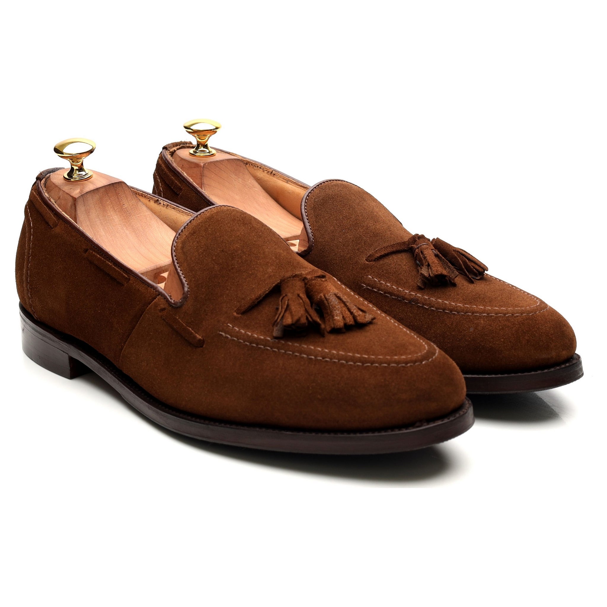 Tricker’s Tassel loafers daim marron 10.5 UK