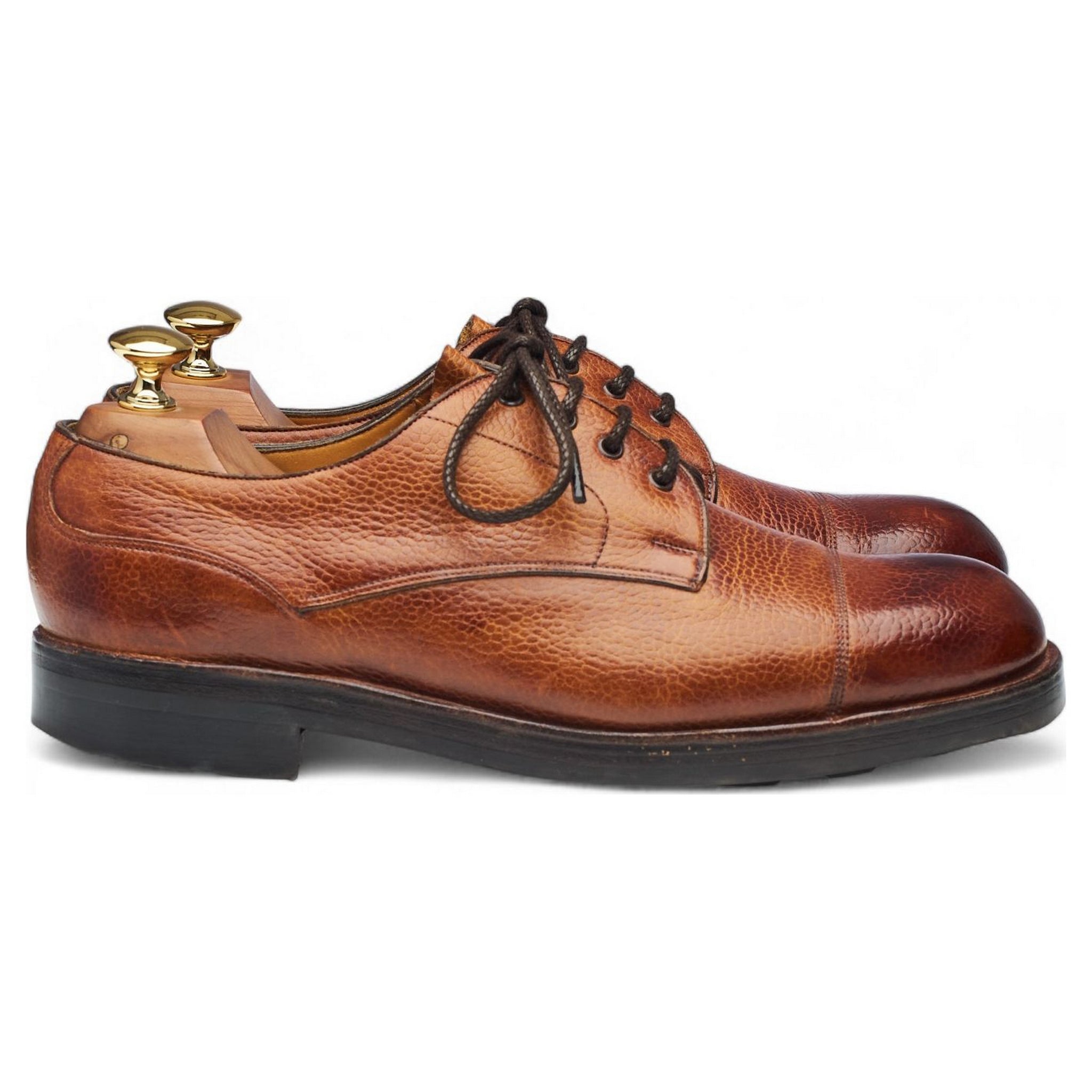 Edward Green derby cuir grain marron UK 6,5