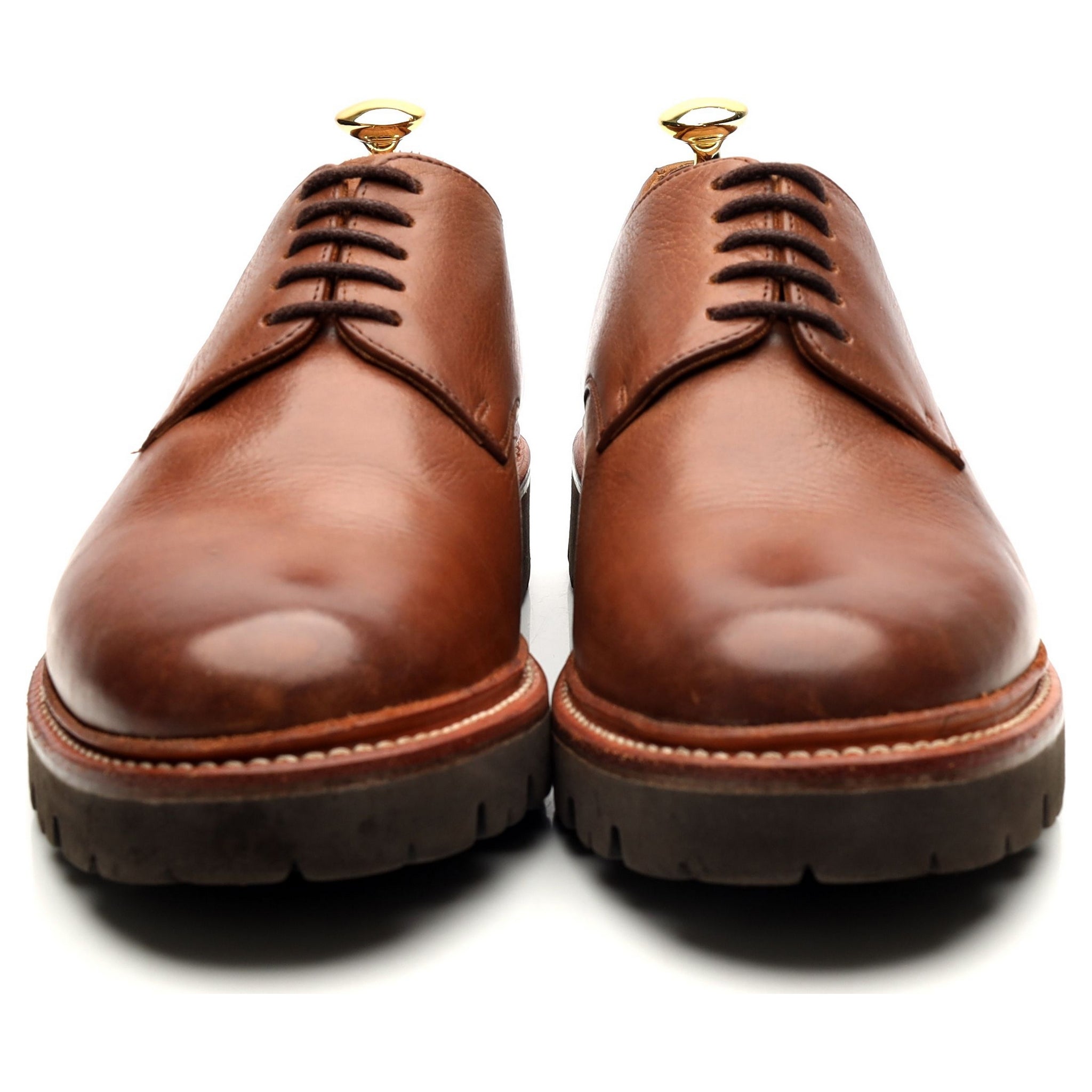 Grenson Curt derby cuir marron grainé pointure UK 8