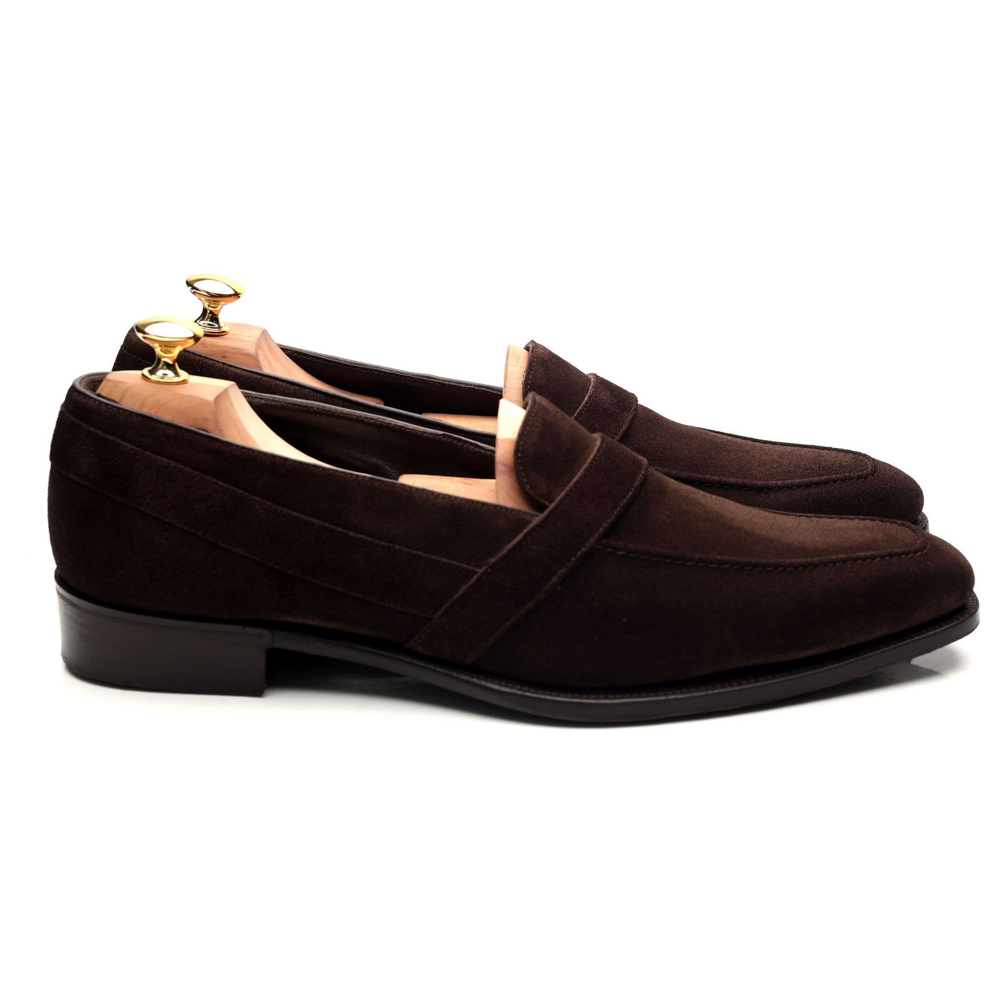 Anthony Cleverley Baron mocassin daim marron UK 11.5