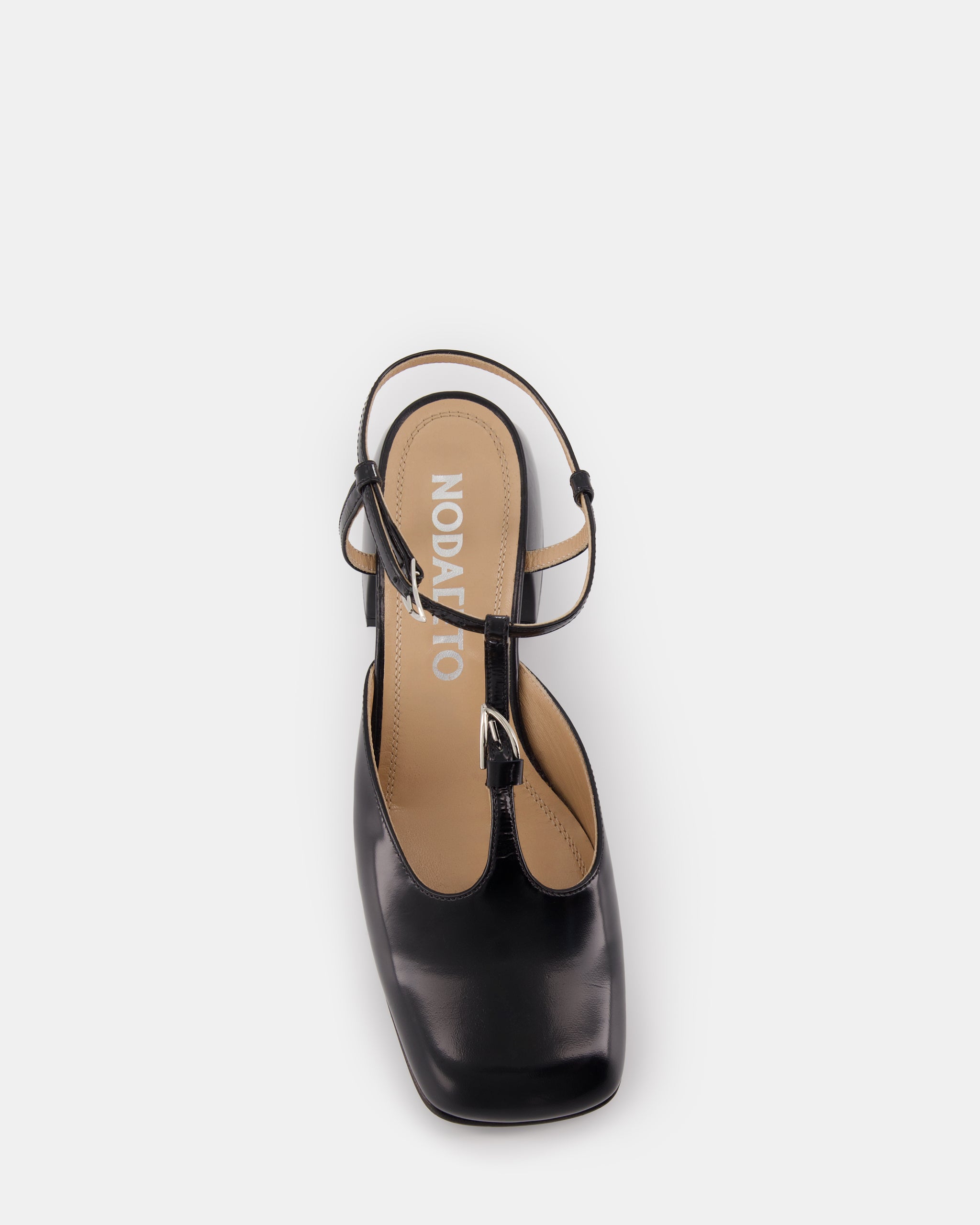 Nodaleto Bulla Blair sandales noir verni talon 5 cm