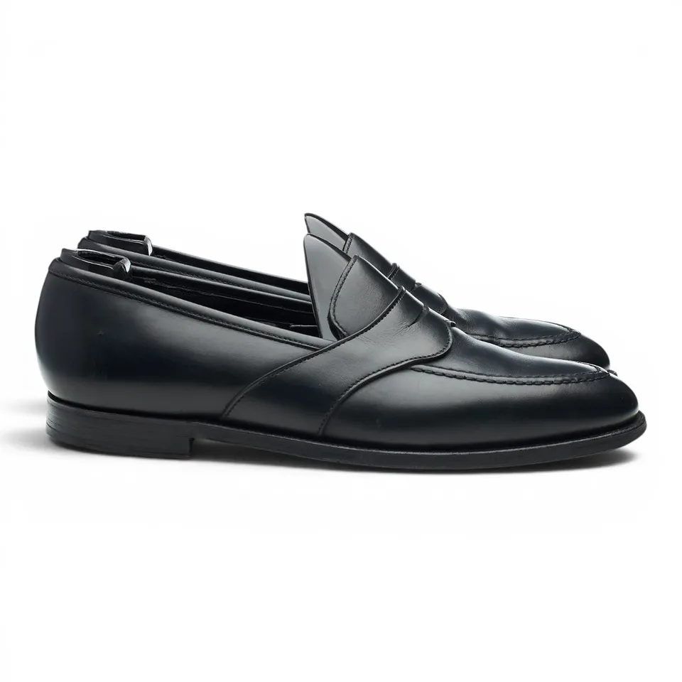 George Cleverley mocassins cuir noir 7.5 UK