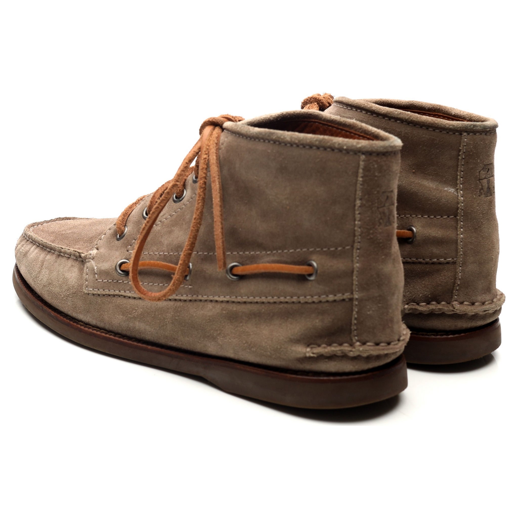 Brunello Cucinelli bottines suède beige homme UK 7