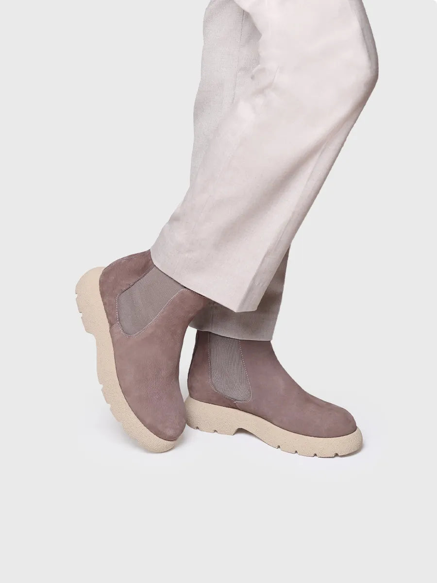 Toni Pons Davinia bottine nubuck taupe élastiques