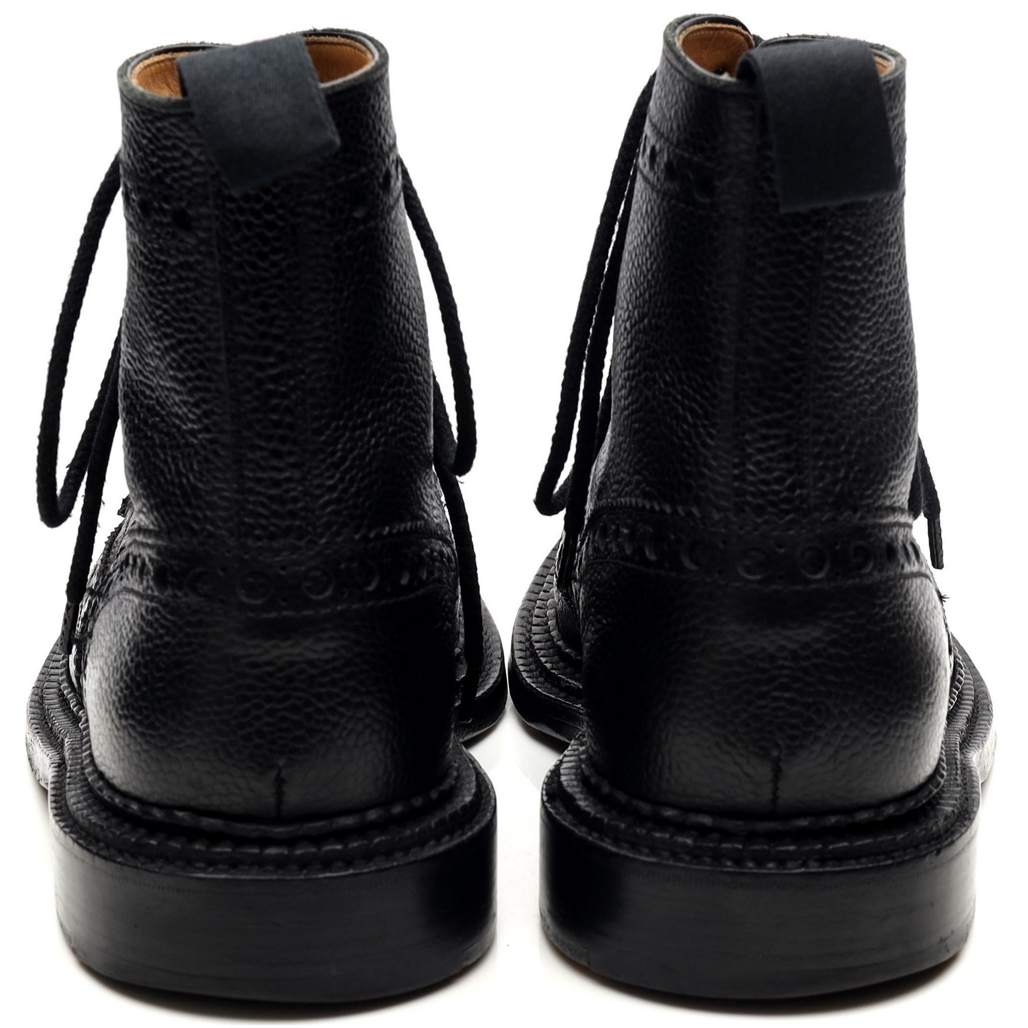 Grenson Fred boots brogue cuir noir UK 7