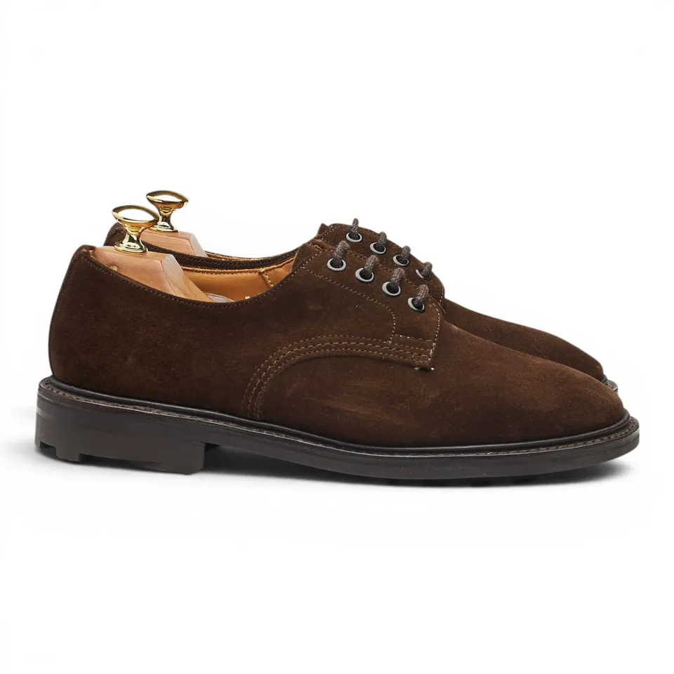 Tricker's Daniel derby suède marron foncé UK 6.5