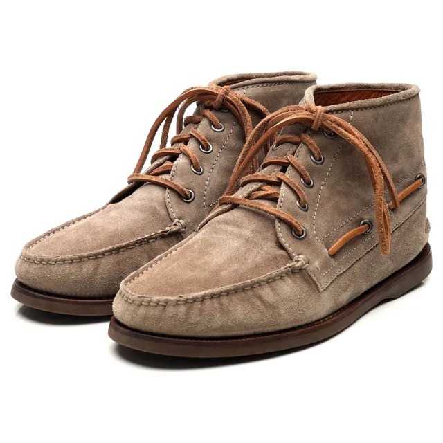 Brunello Cucinelli bottines suède beige homme UK 7