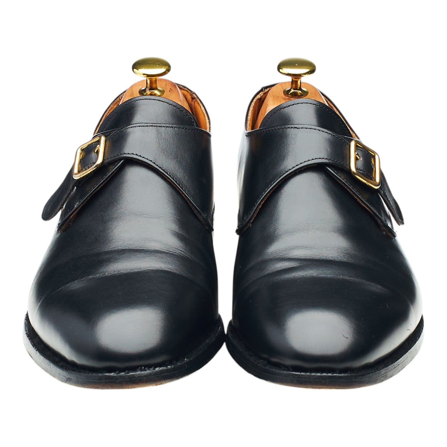 Tricker's York monk cuir noir UK 8,5