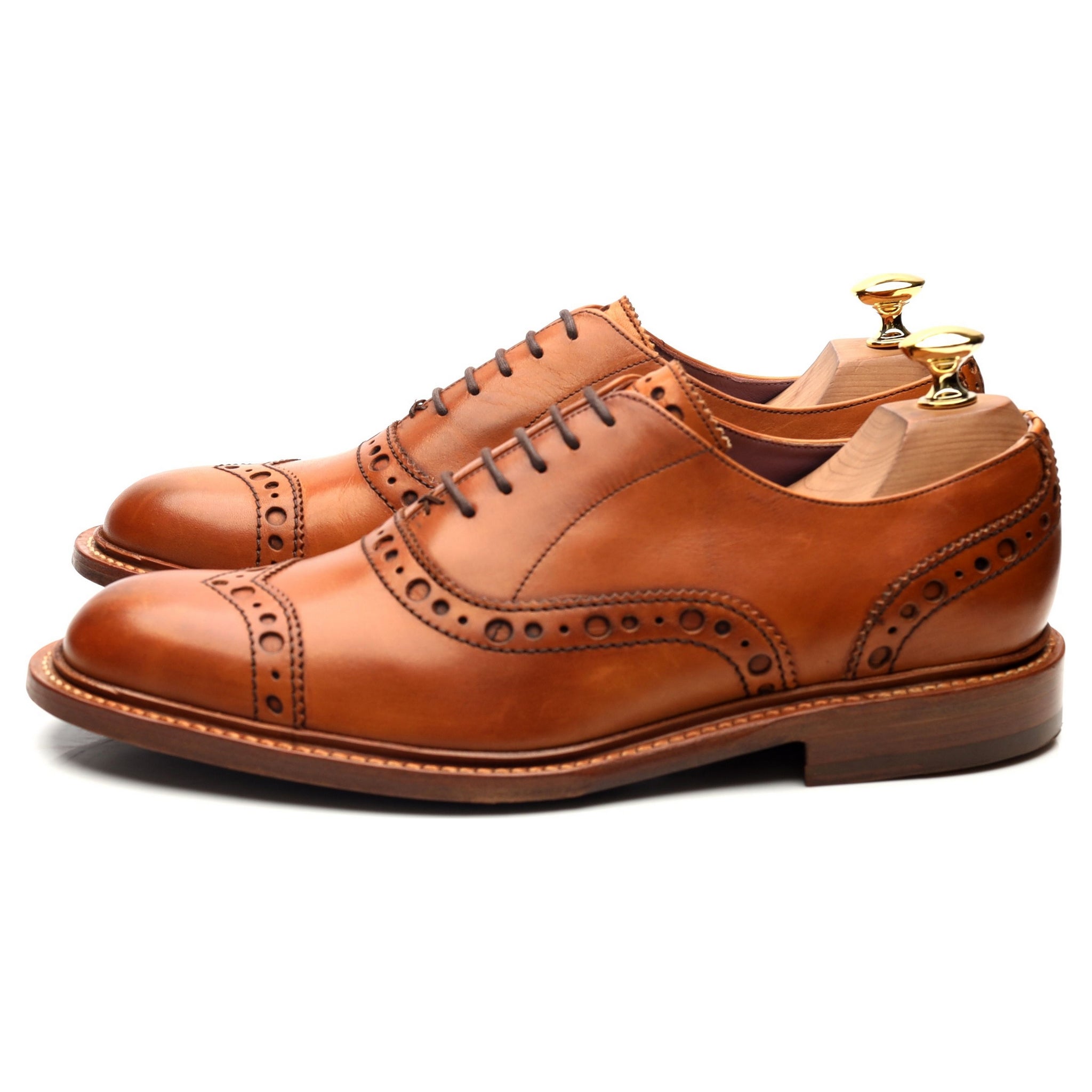 Barker richelieu brogue cuir marron pointure 39