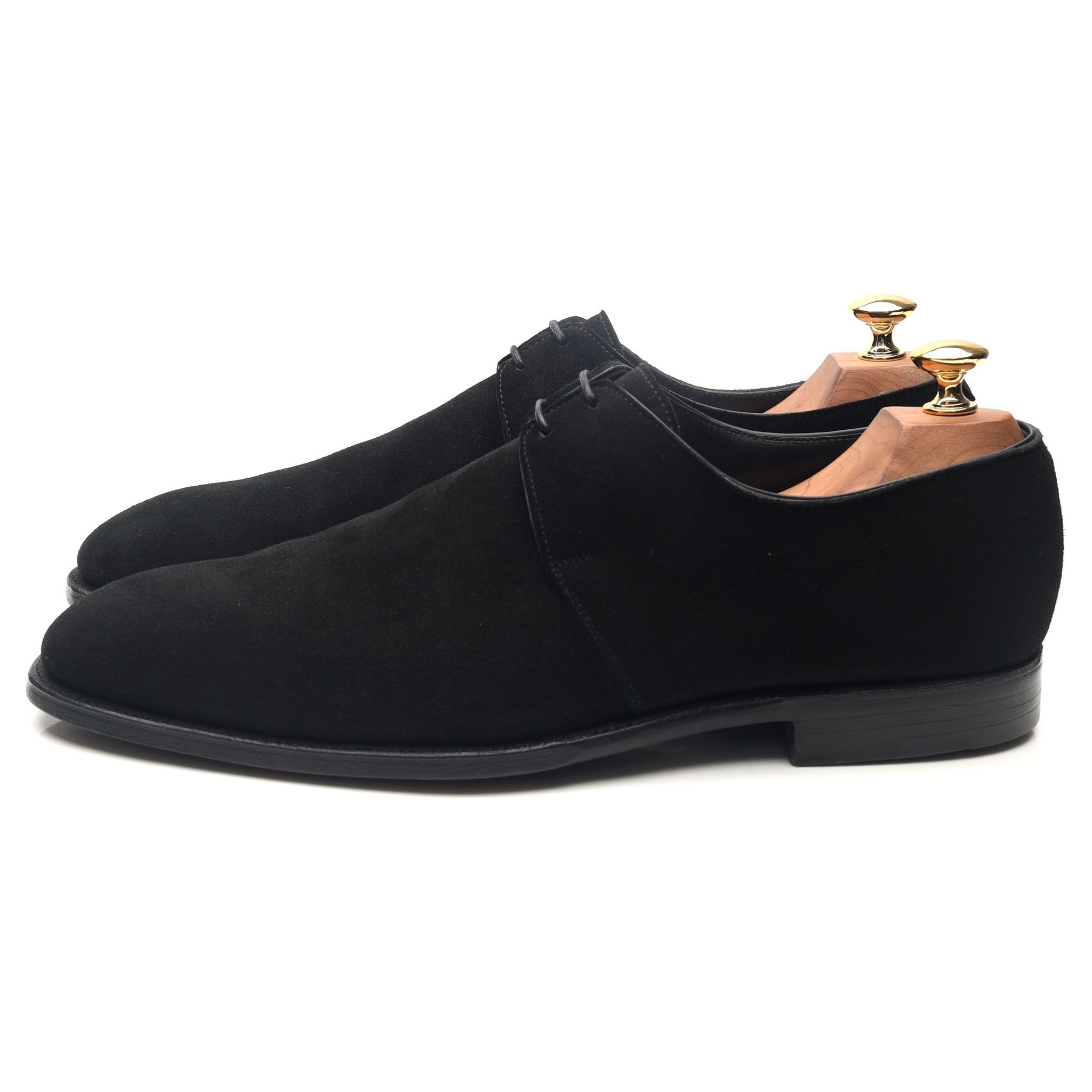 Crockett & Jones Stanley derby daim noir pointure 9,5 E