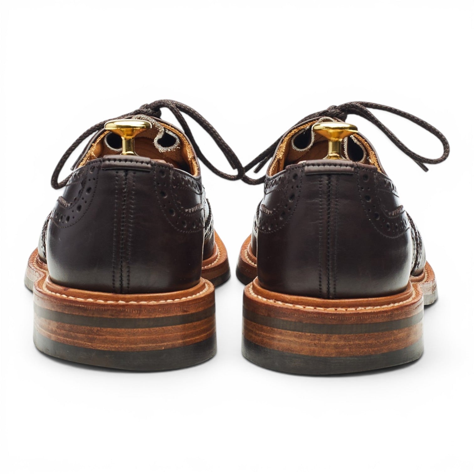 Tricker's Bourton derby cuir marron foncé pointure 42