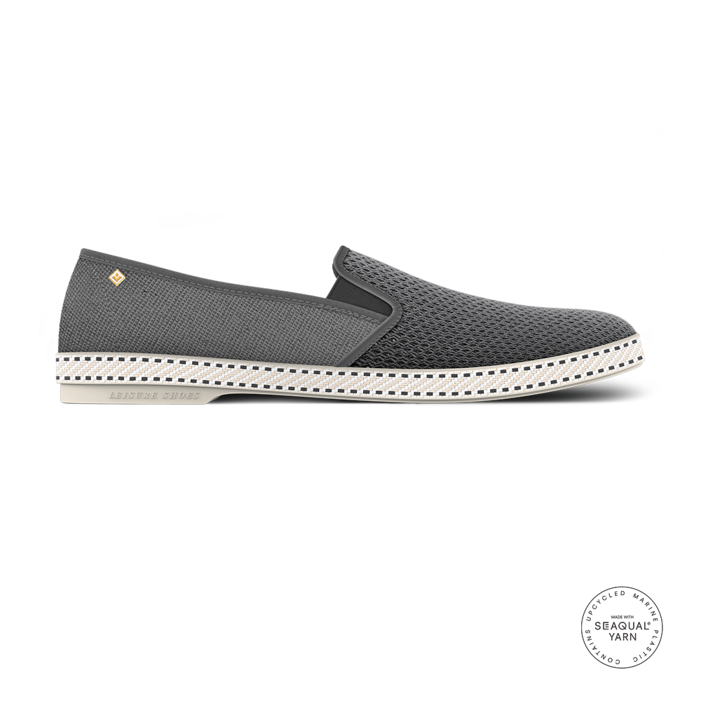 Rivieras Classic 2037 espadrille toile anthracite mesh