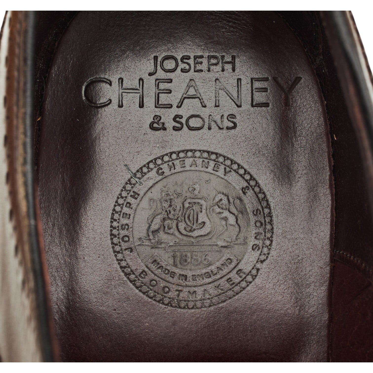 Cheaney Sandringham Oxford brogue cuir marron UK 8