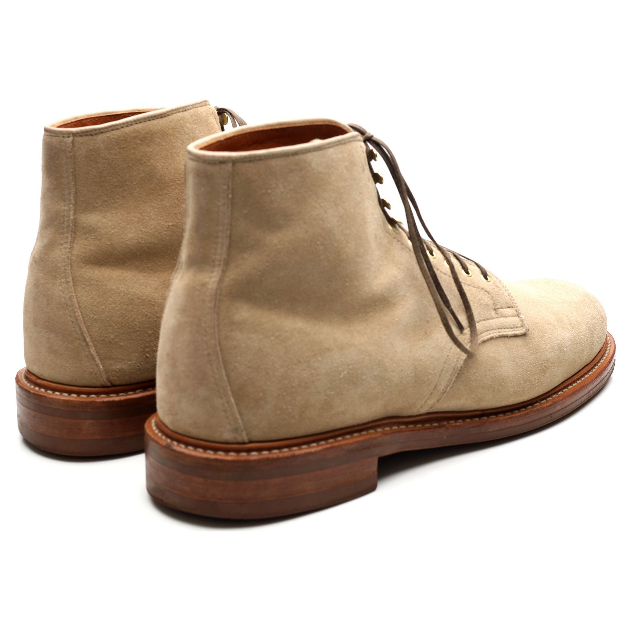 Viberg Service Boots bottines daim beige UK 11
