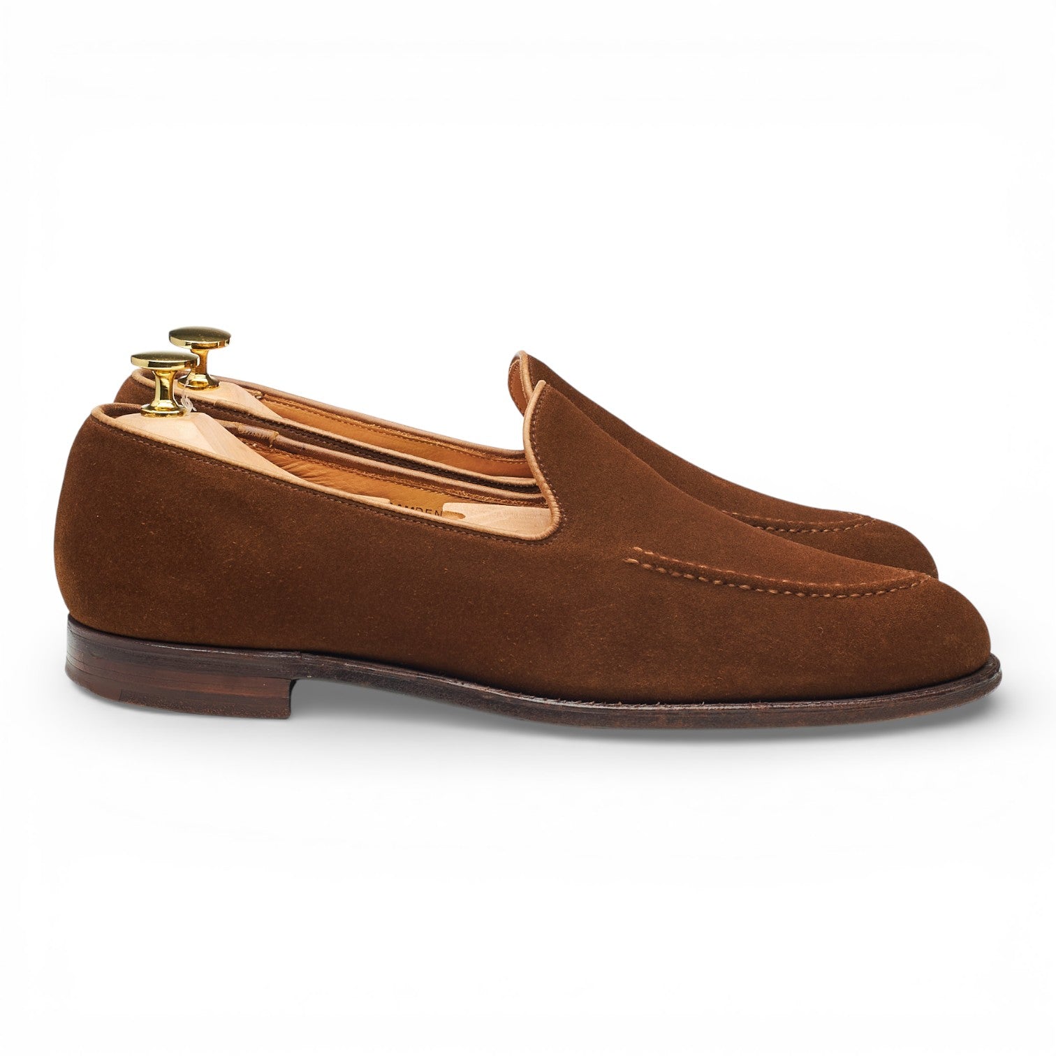 Crockett & Jones Camden mocassins daim marron UK 8.5