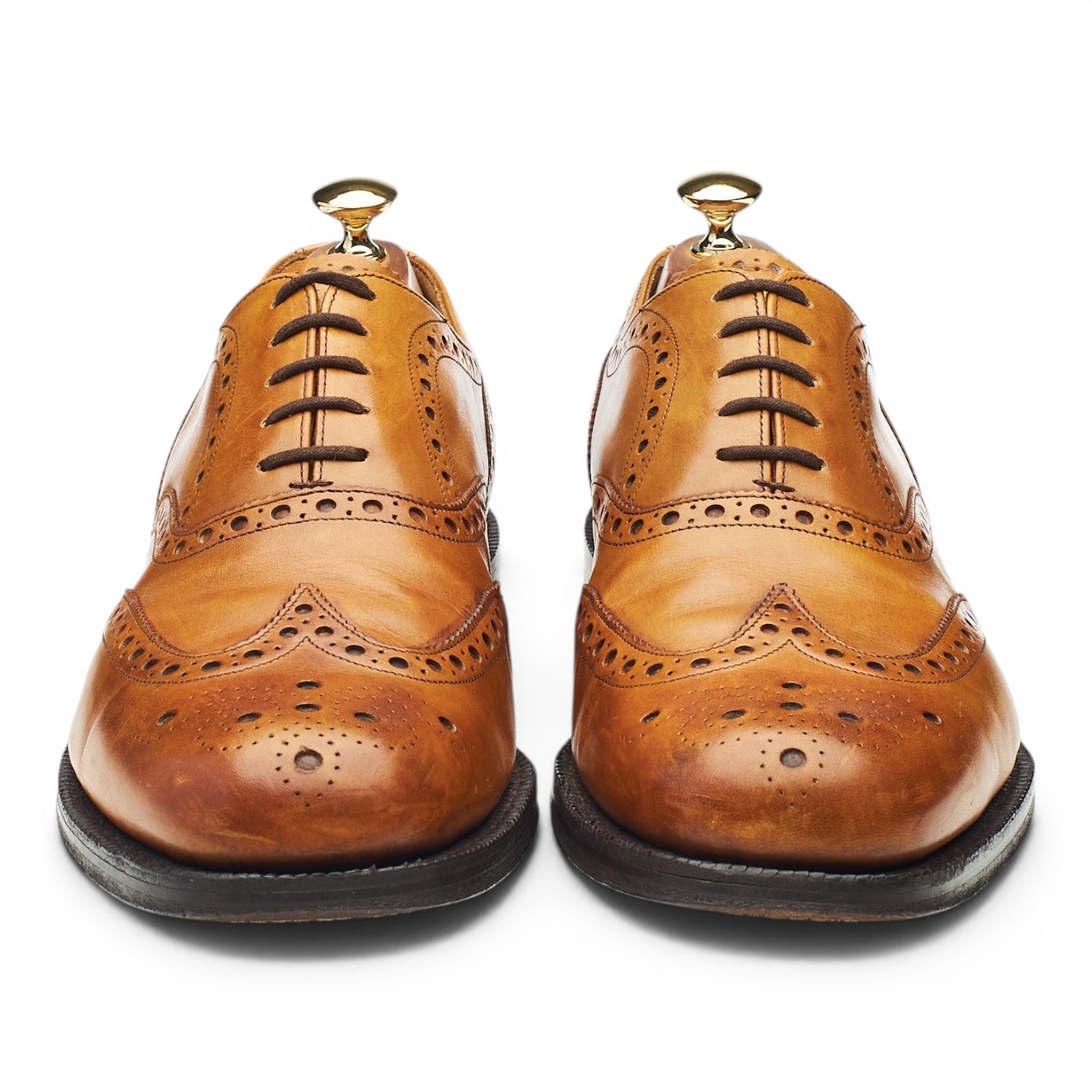 Cheaney derbies brogues cuir camel UK 10