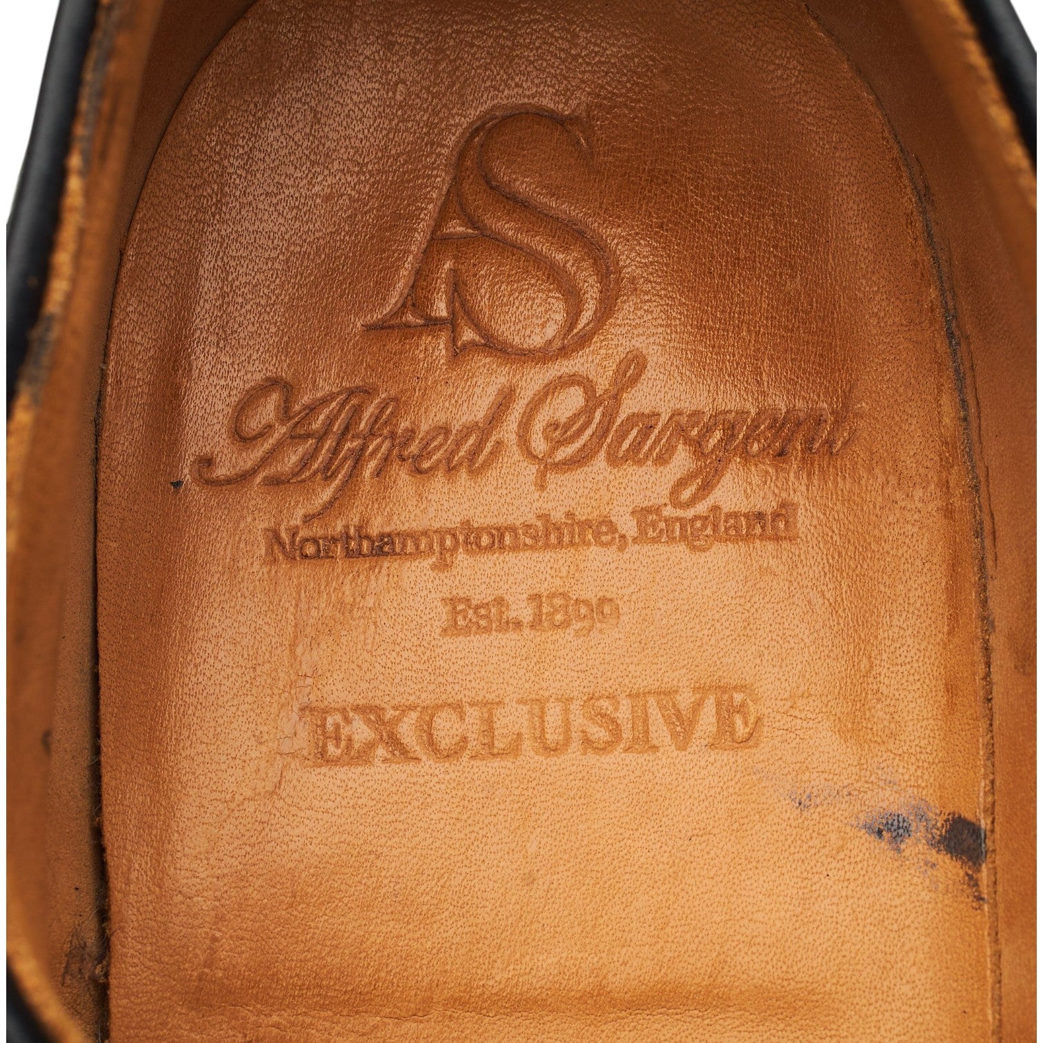 Alfred Sargent Appleby Derby cuir noir pointure UK 7,5